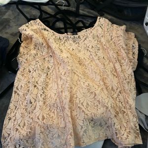 Pink Lace Shirt